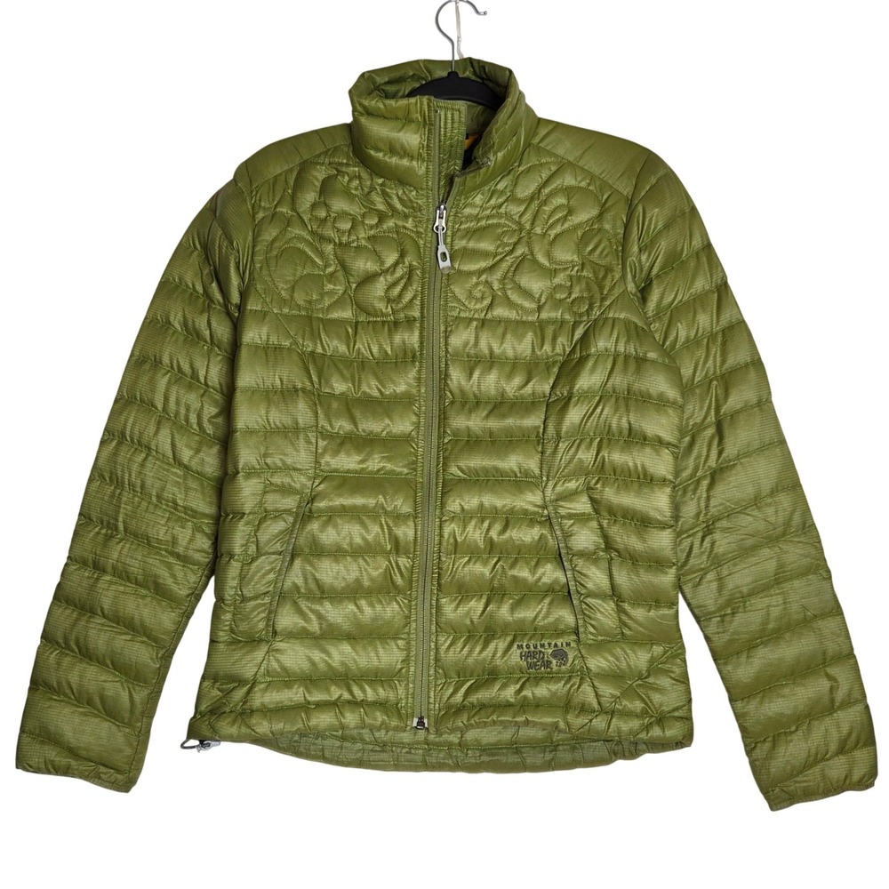 Mountain Hardwear Puffer Jacket Small Green Down Quilted OL2939 Gorpcore Hiking